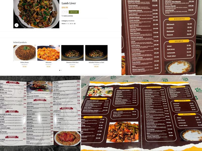 Kabsah Menu