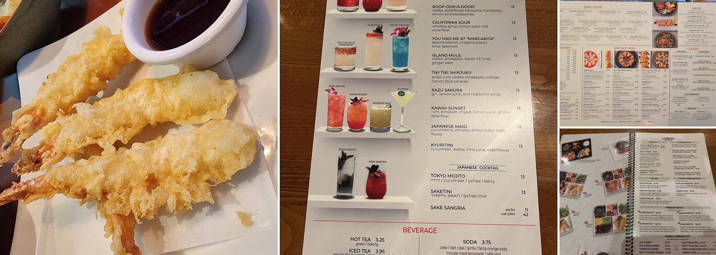 Kabuki Japanese Restaurant Menu