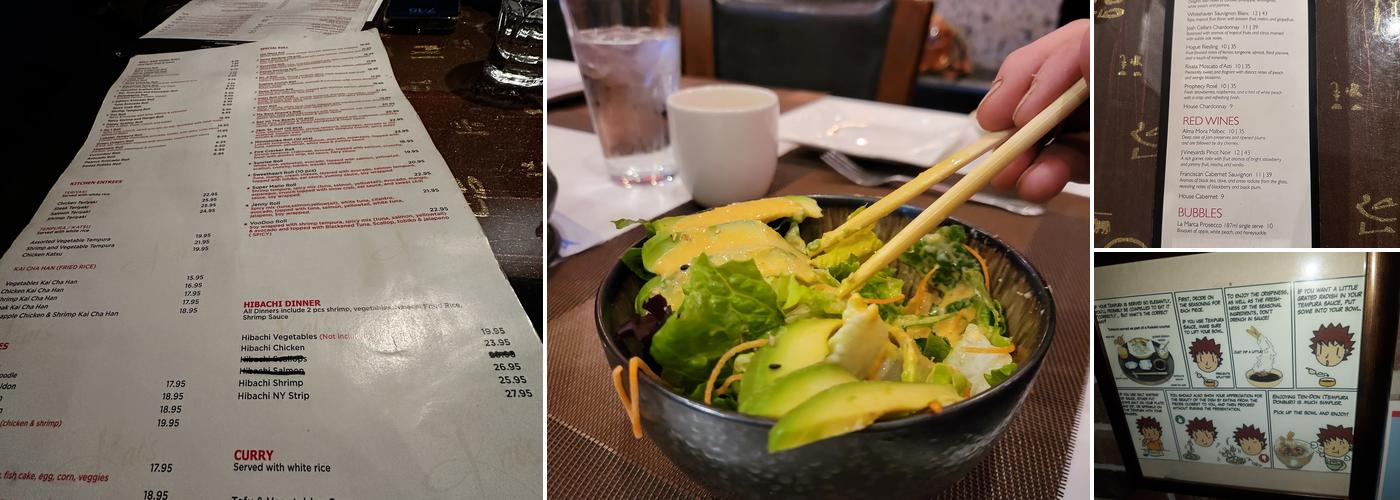 Kai's Sushi & Grill Minnetonka Menu