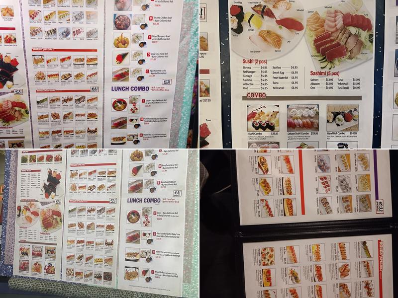KAI Sushi & Roll Menu