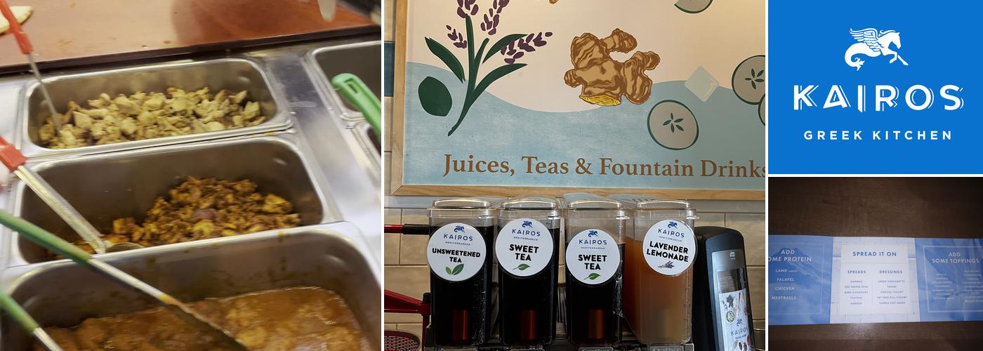 Kairos Mediterranean Menu