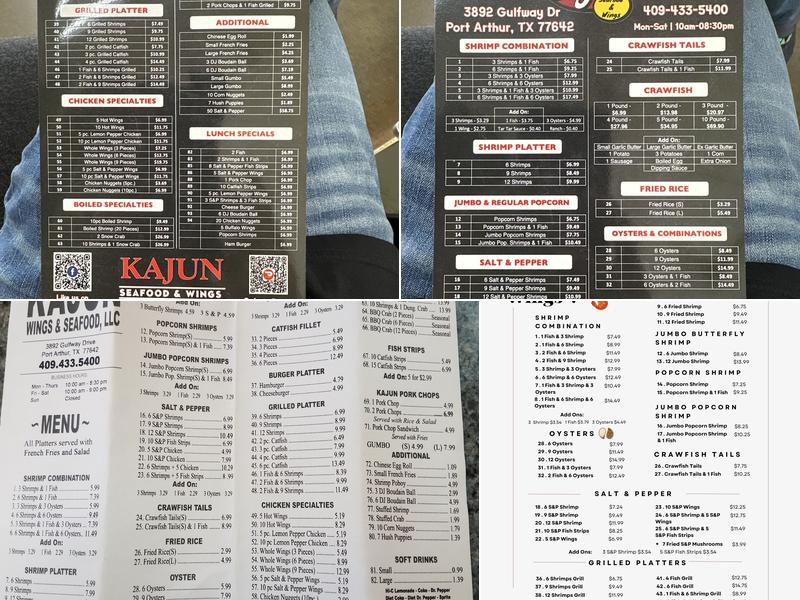 Kajun Seafood and Wings - BEST SEAFOOD Menu