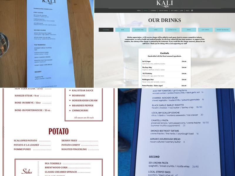 Kali Menu