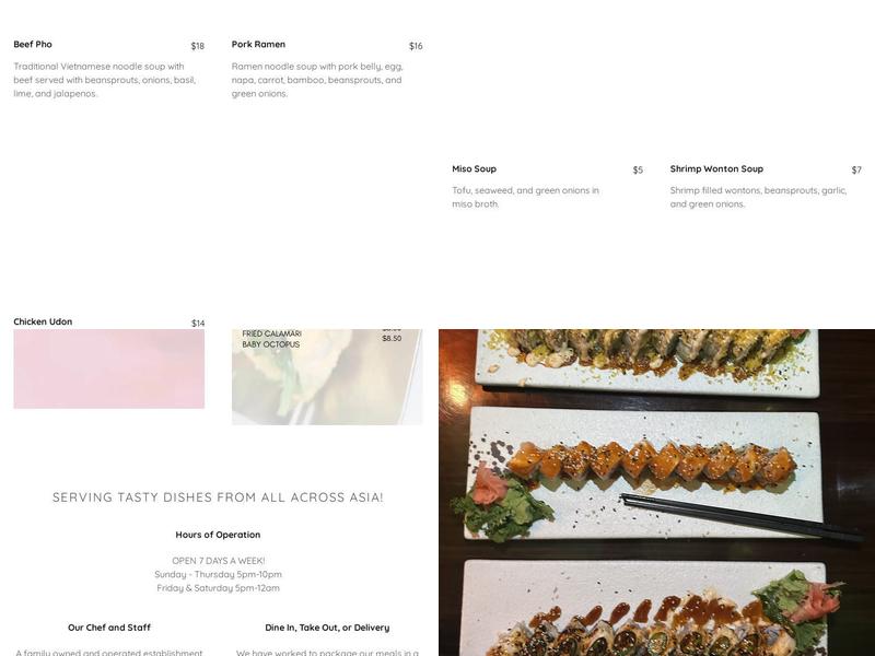 Kam Wow Menu