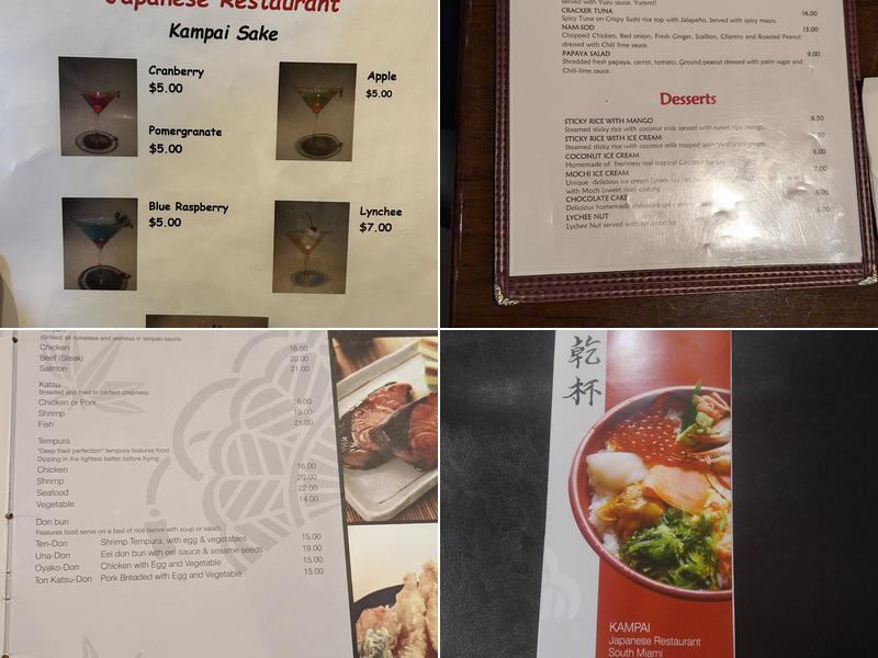 Kampai Menu