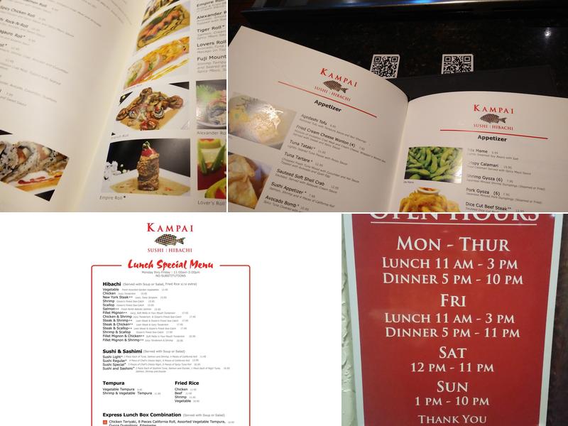 Kampai Sushi & Hibachi Menu