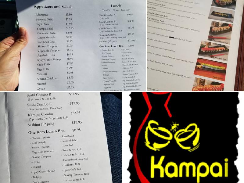Kampai Sushi Menu