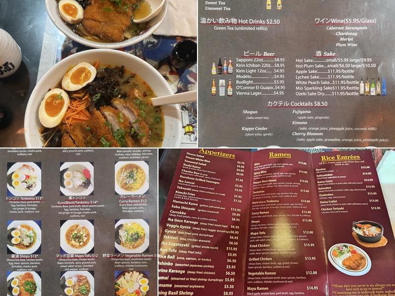 Kappo Nara Ramen Menu