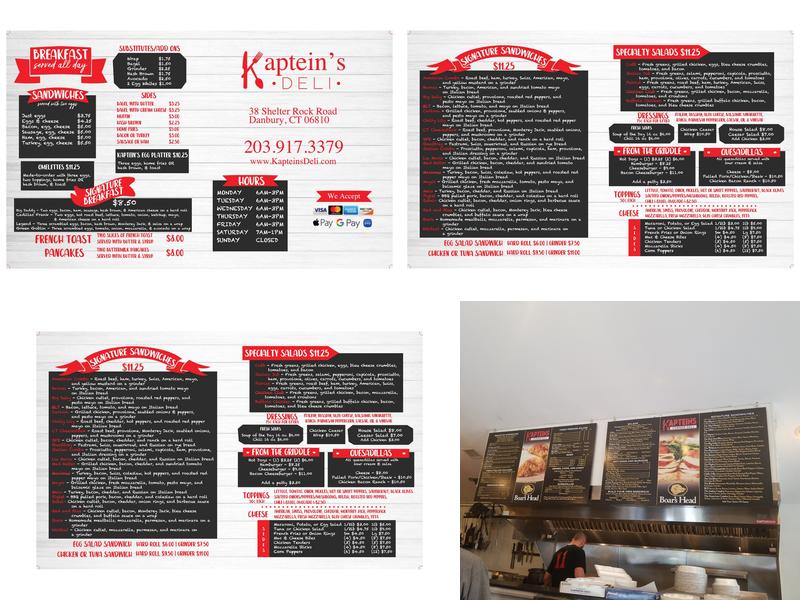 Kapteins Corner Deli Menu