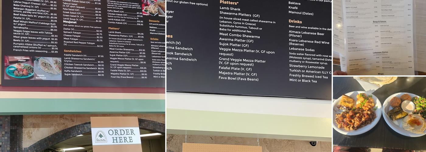 Karam Lebanese Deli & Catering Menu