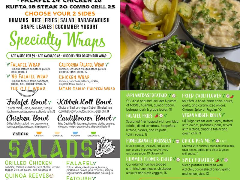 Kareem's Mediterranean - Anaheim Menu