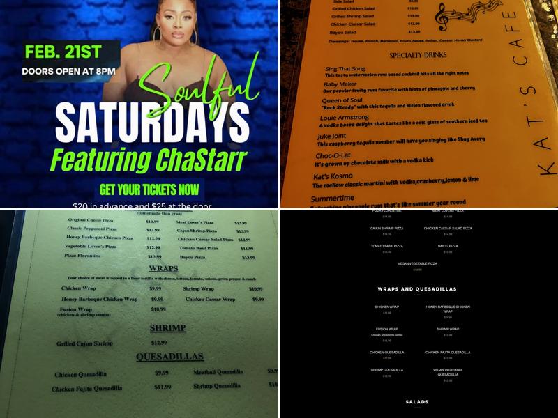 Kat's Cafe Menu