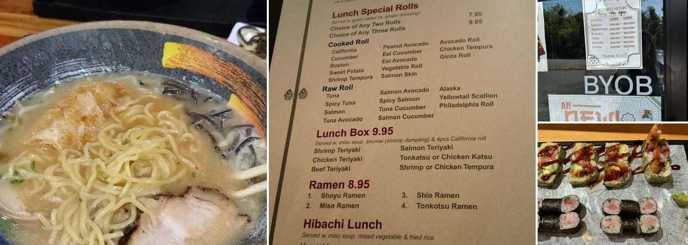 KAWA Japanese Cuisine sushi bar Menu