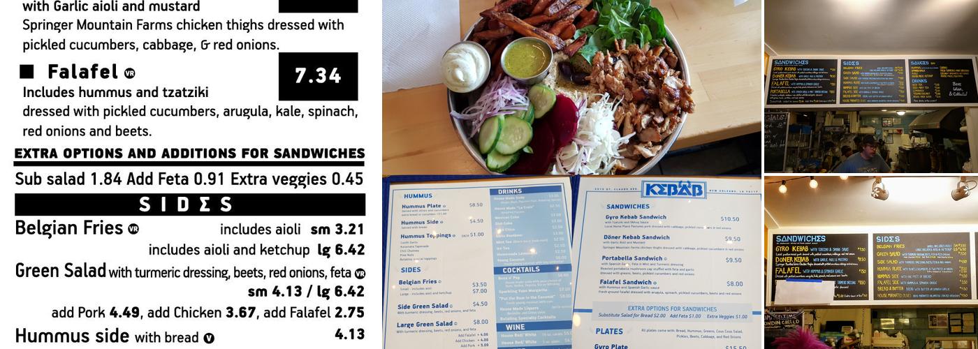 Kebab Menu