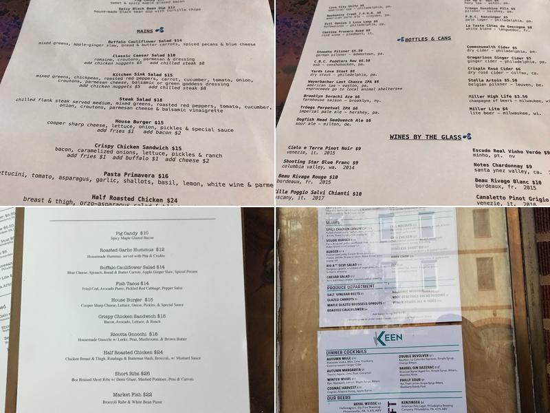 Midnight Iris Menu