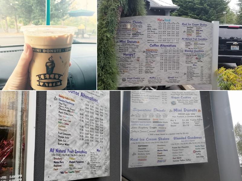 Kelly Latte's Menu