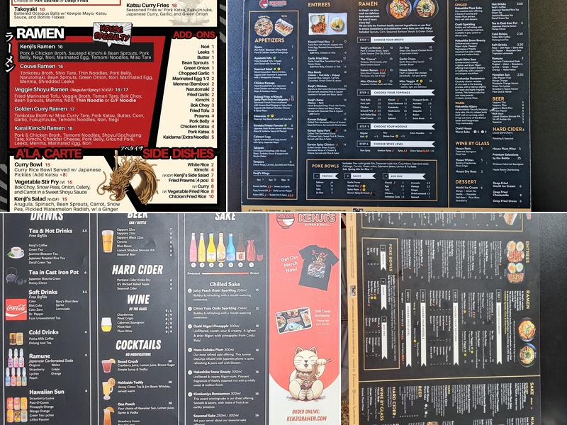 Kenji's Menu