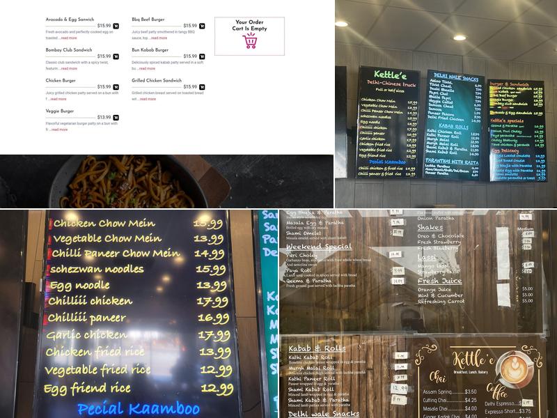 Kettle'e Menu