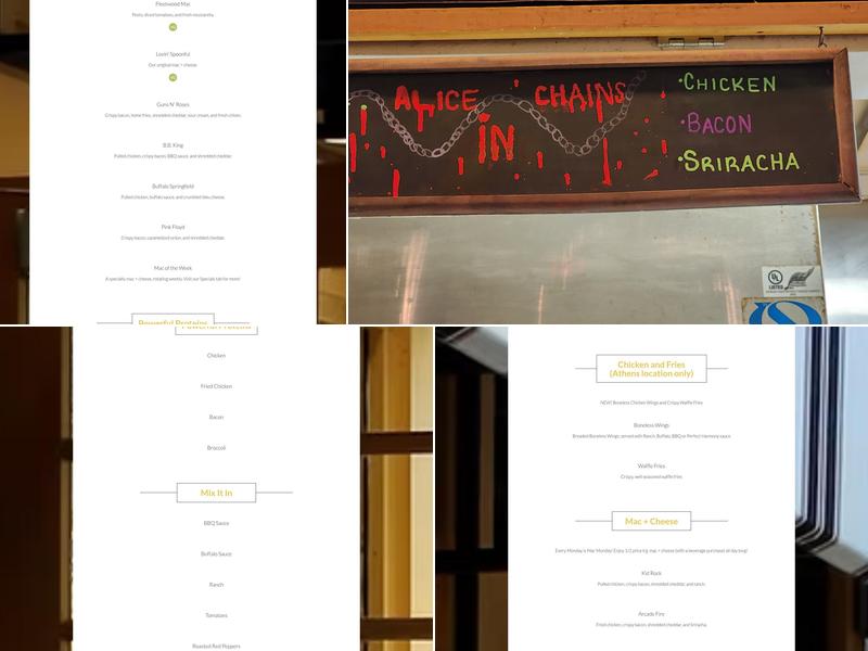 Keystone's Mac Shack - Cincinnati Menu