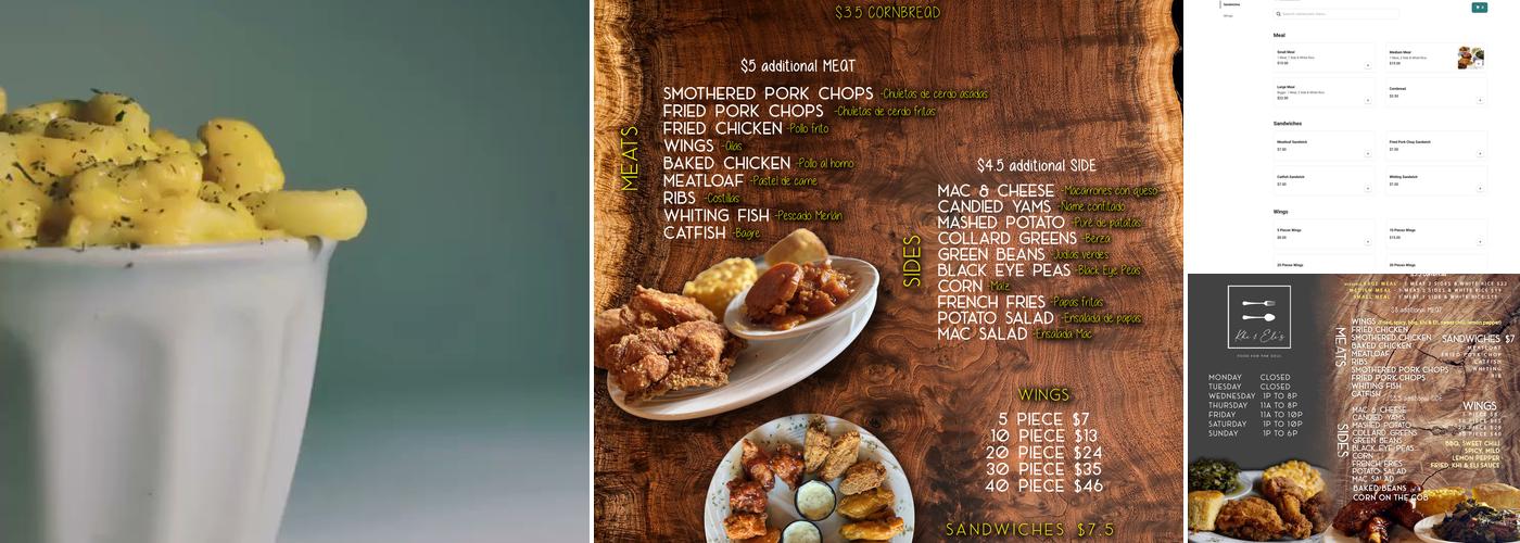 Khi & Eli's Food For The Soul Menu