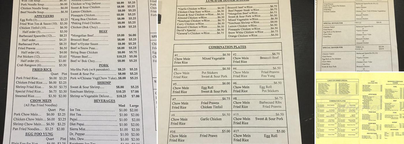 Khmer China Gate Menu