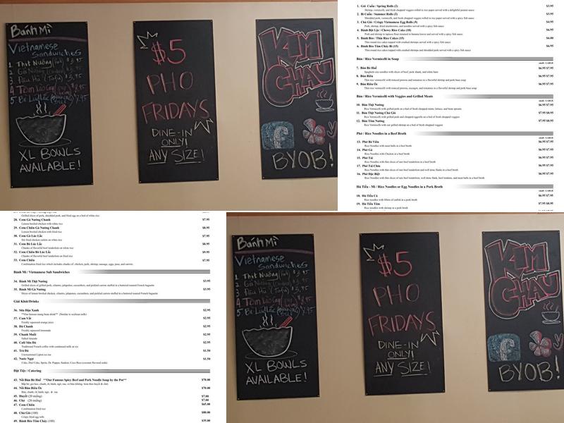 Kim Chau Restaurant Menu