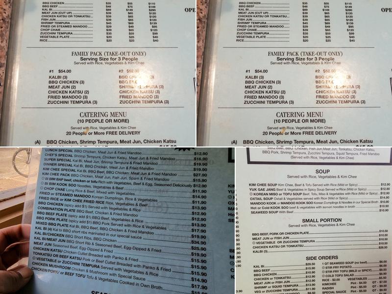 Kim Chee 3 Menu