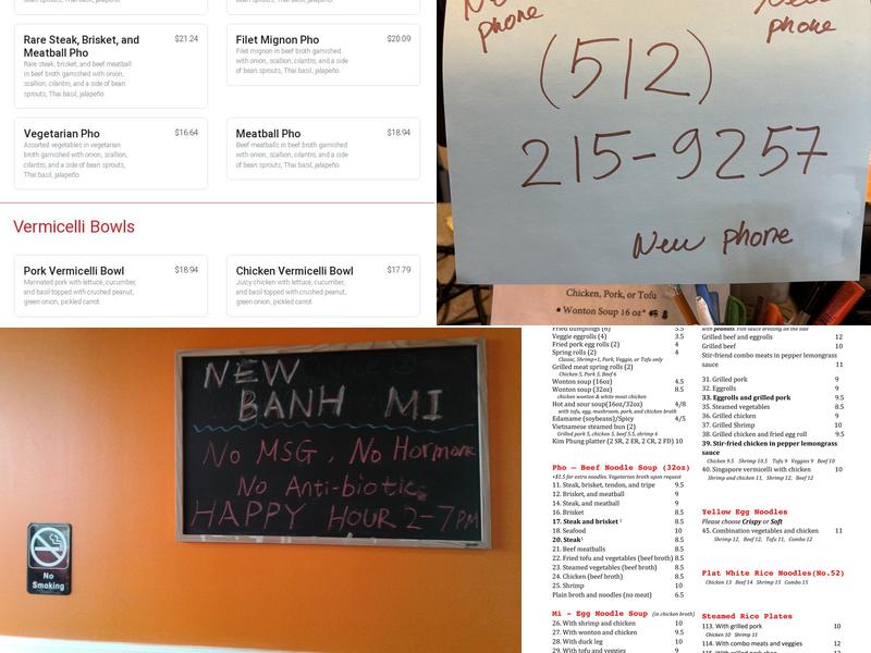 Kim Phung Menu