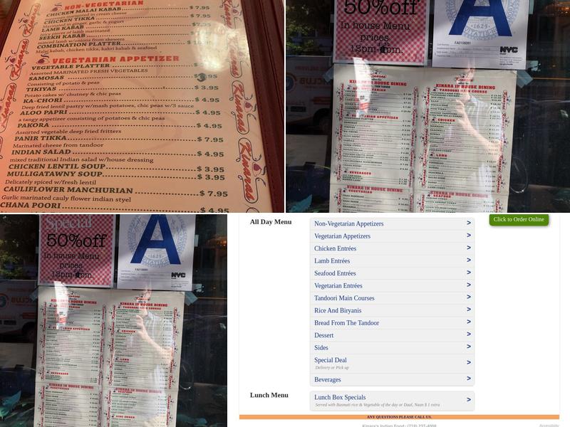 Mint Heights Menu