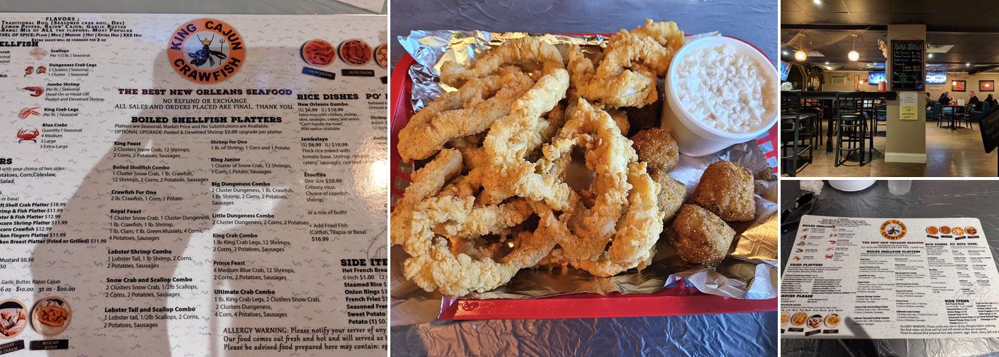 King Cajun Crawfish Menu