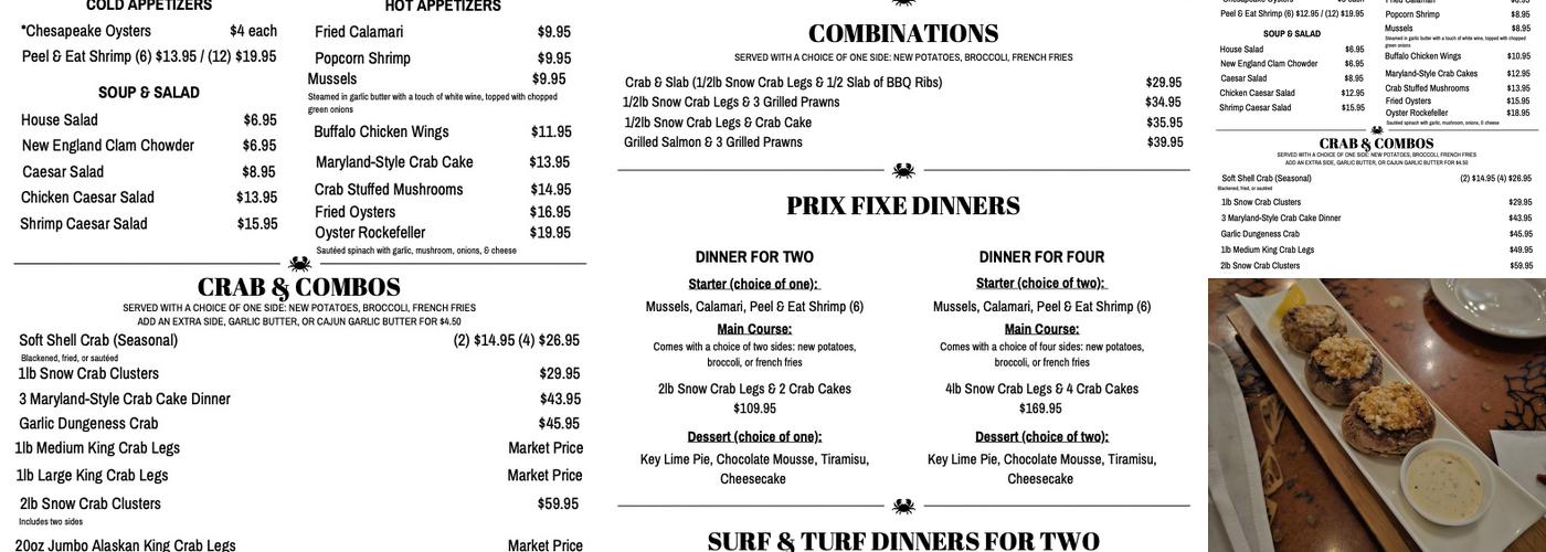 King Crab House Chicago Menu