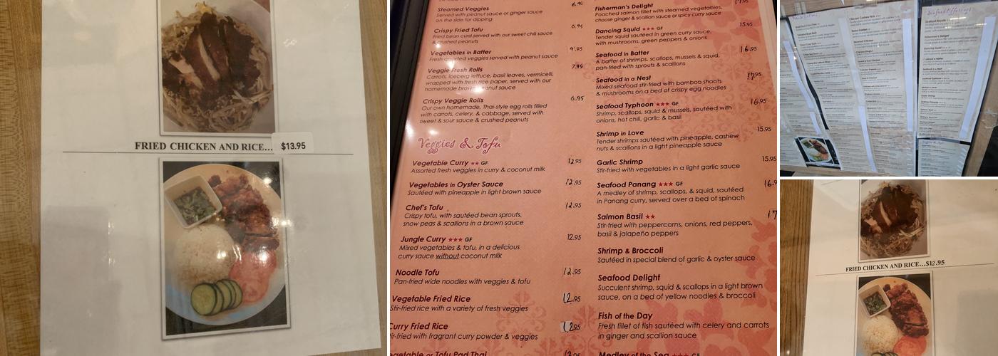 King & I Menu