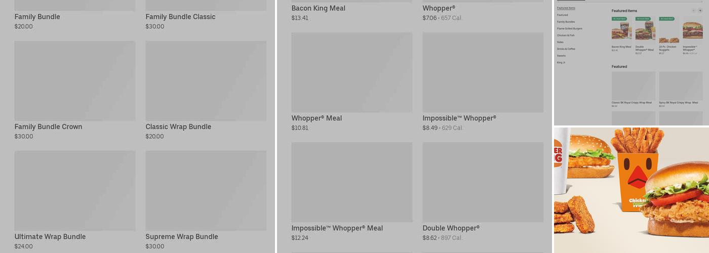 Burger King Menu