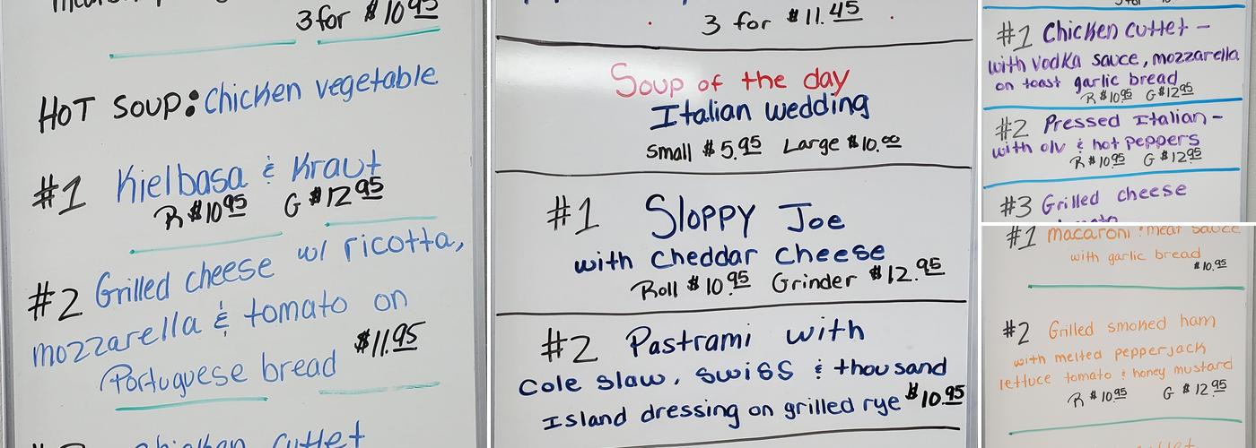 Kings Deli Menu