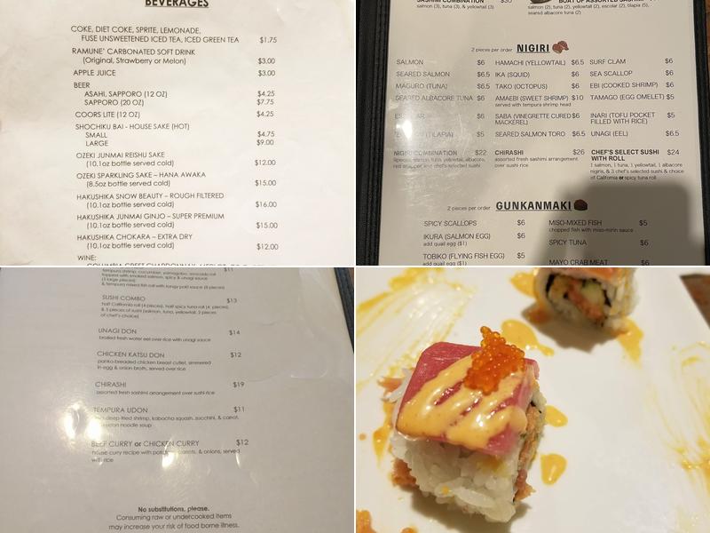 Kiriba Sushi & Grill Menu