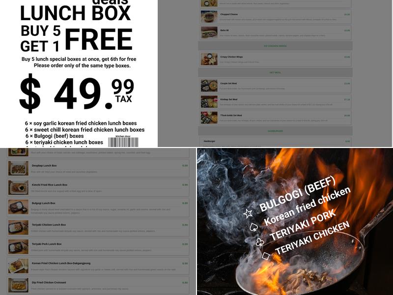 Kitchen Door Deli Menu