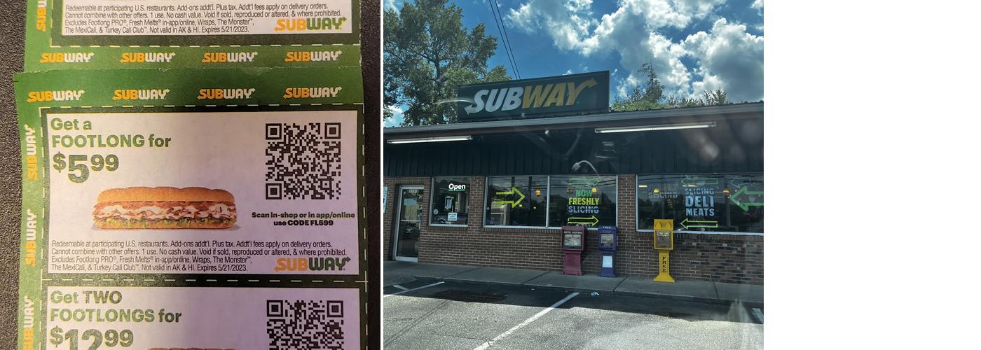 Subway Menu