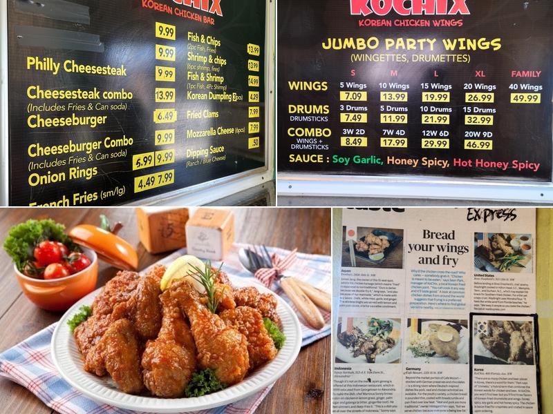 KoChix Chicken Menu