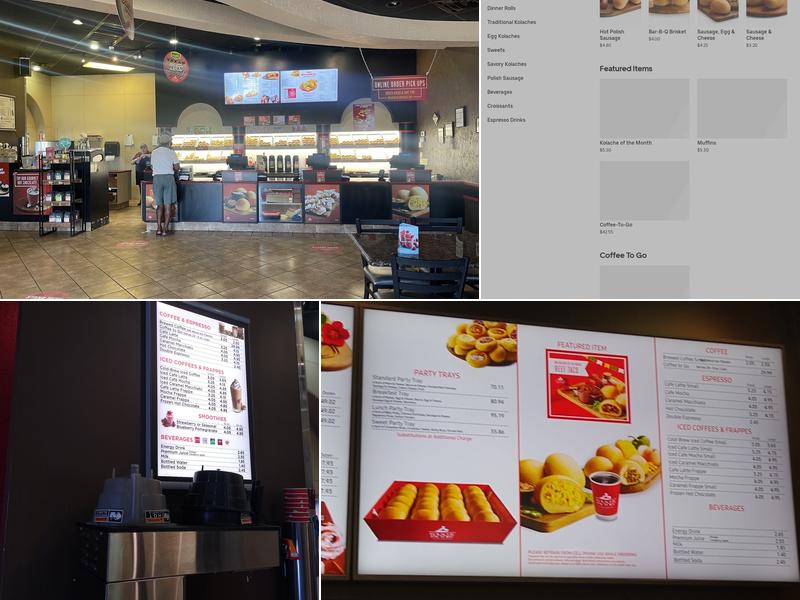 Kolache Factory Menu