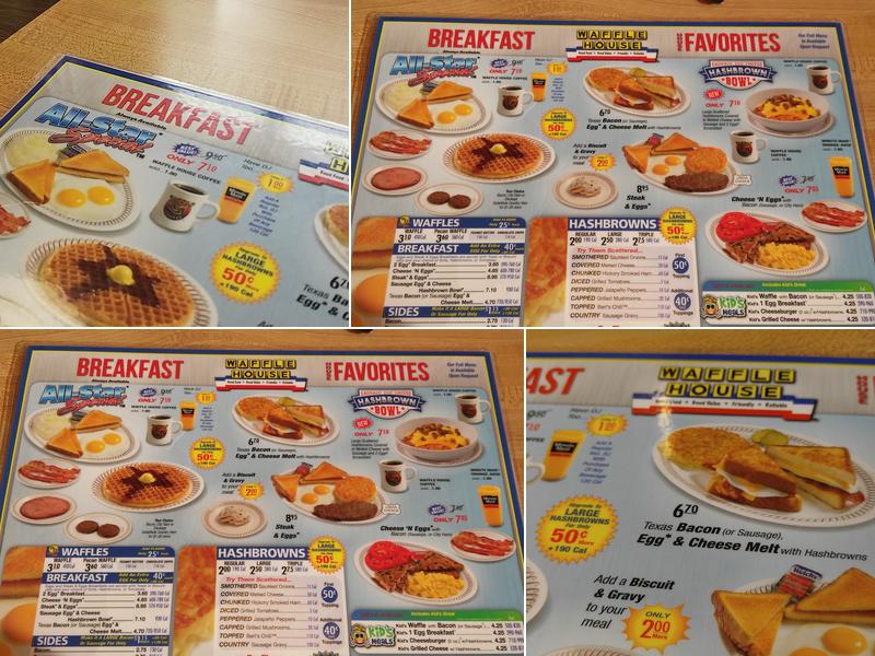 Waffle House Menu