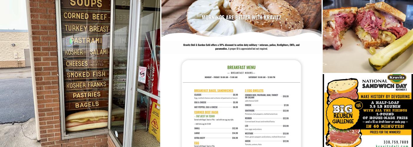 Kravitz Delicatessen Inc Menu