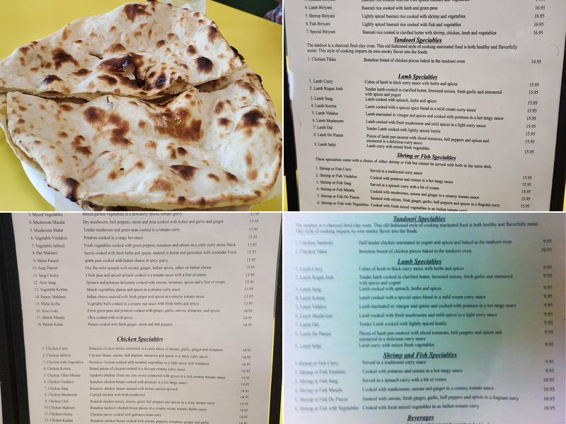 Krishna Indian Restaurant and Carry Out Menu
