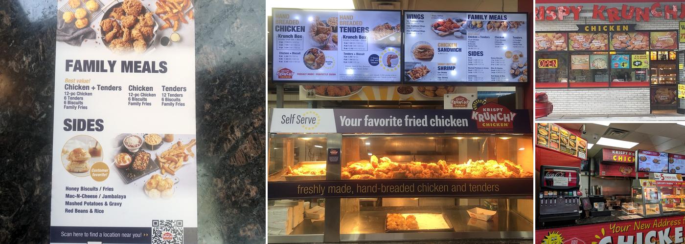 Krispy Krunchy Chicken Menu