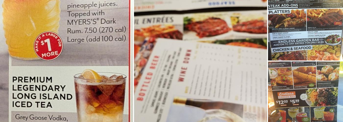 Ruby Tuesday Menu