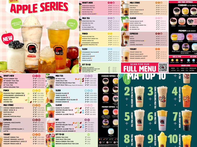 Kung Fu Tea Menu