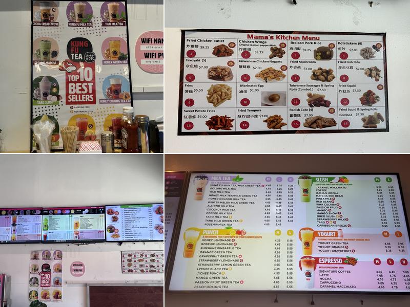 Kung Fu Tea Menu