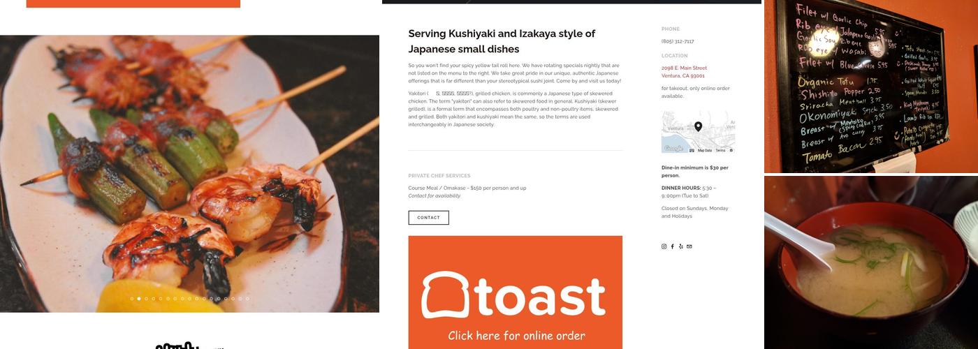 Gotetsu - Kushiyaki and Sake House Menu