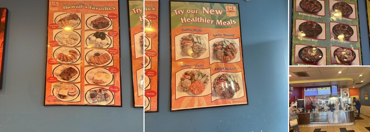 L&L Hawaiian Barbecue Menu