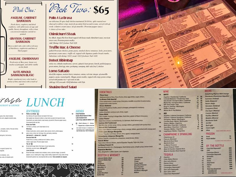 La Brasa Menu
