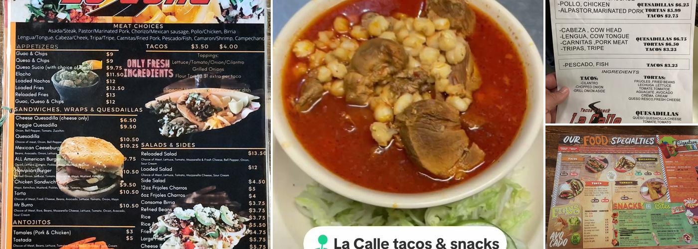 La Calle tacos & snacks Menu